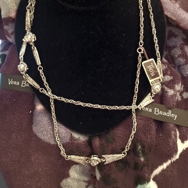 1970's Long Necklace With Original Tag